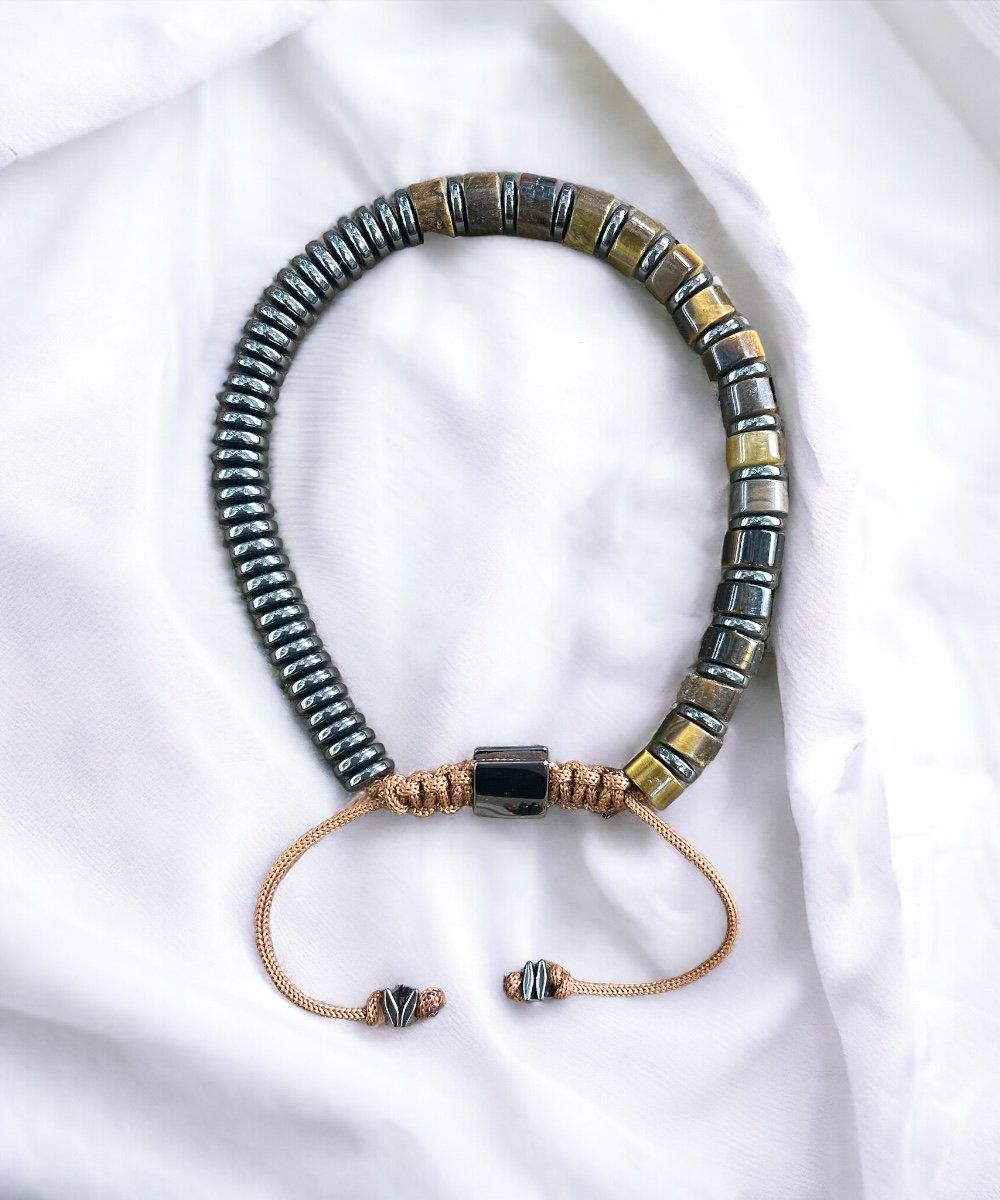 Kaplangözü-Hematit Makrome Bileklik