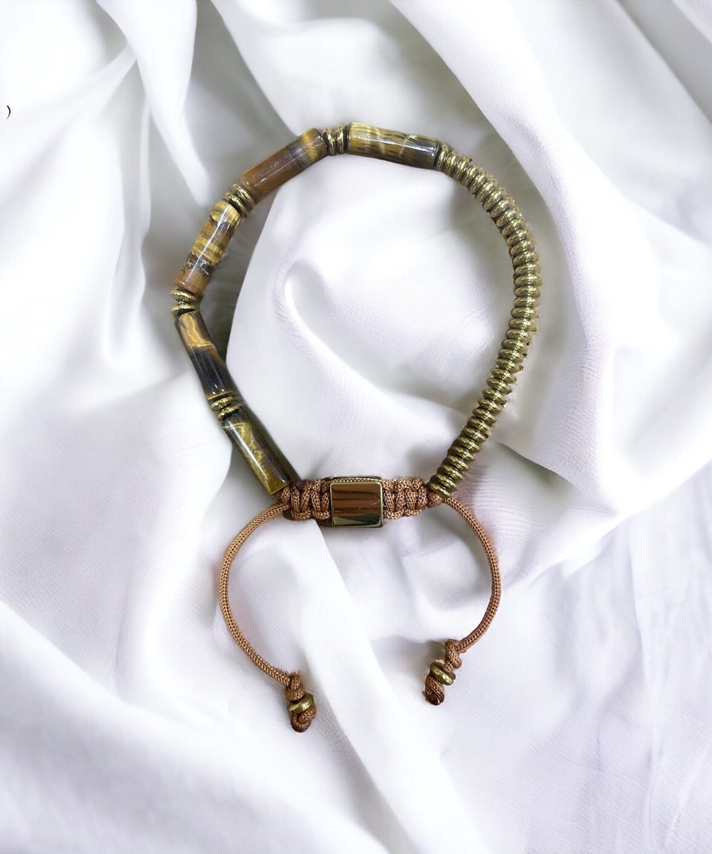 Kaplangözü-Hematit Makrome Bileklik