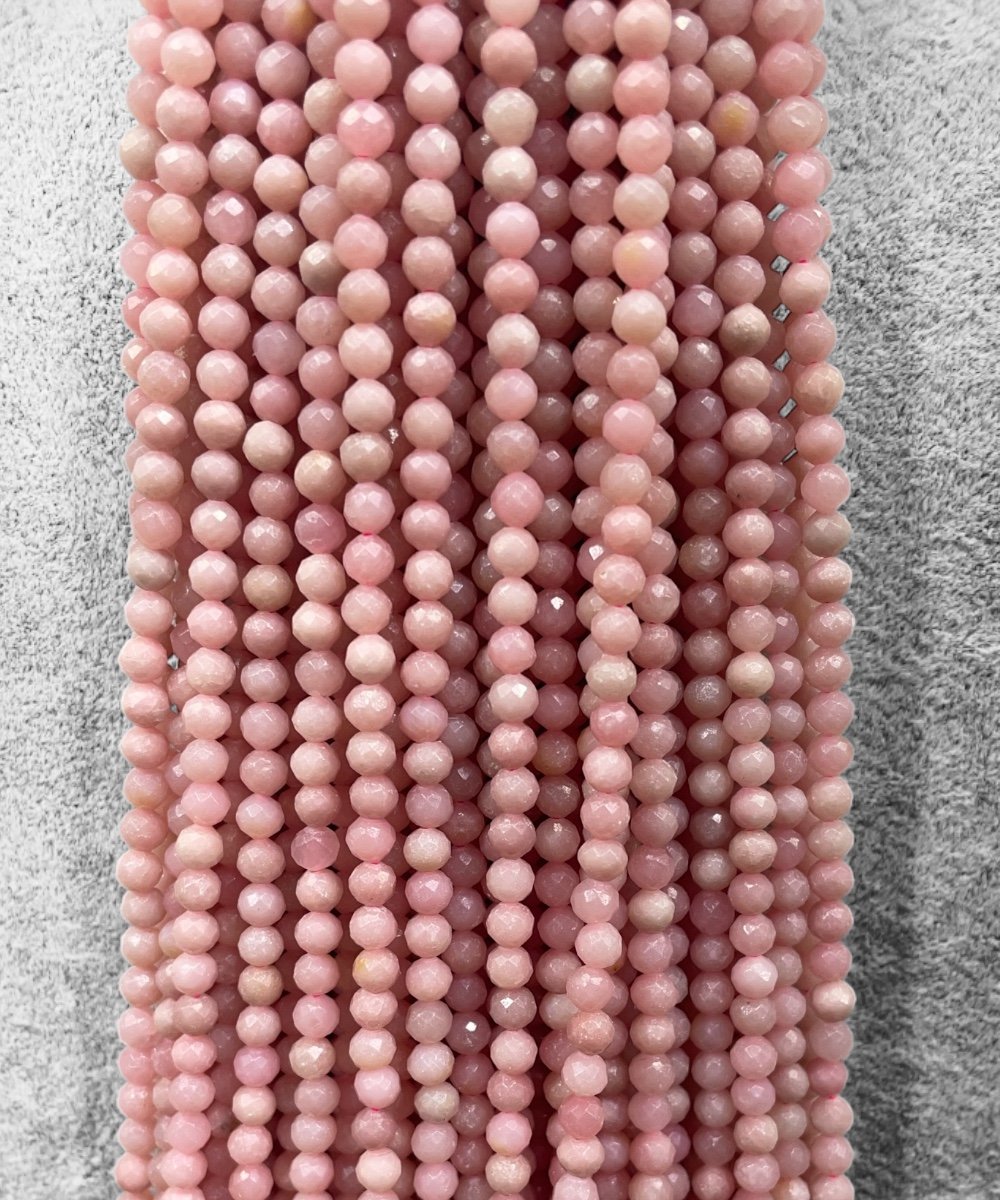 PEMBE OPAL 4MM FASET KESİM
