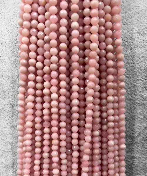 PEMBE OPAL 4MM FASET KESİM