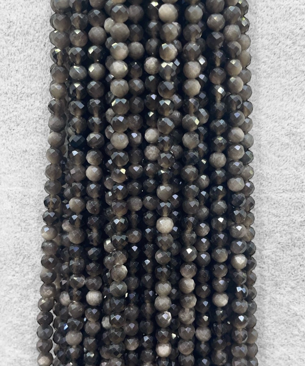 İCE OBSİDYEN 4MM FASET KESİM