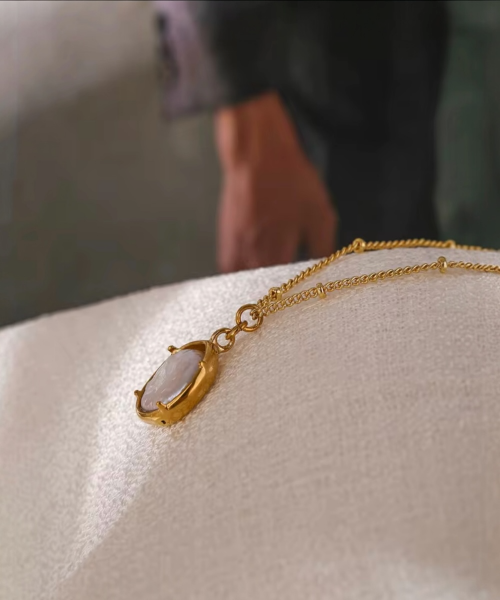 ÇELİK 18K DOĞAL İNCİ KOLYE298