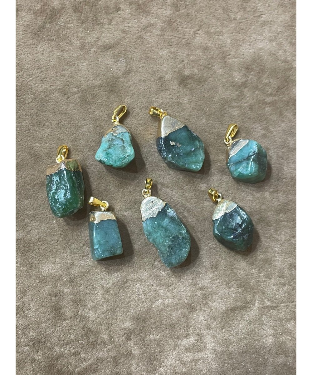 Ham Zümrüt Kolye Ucu