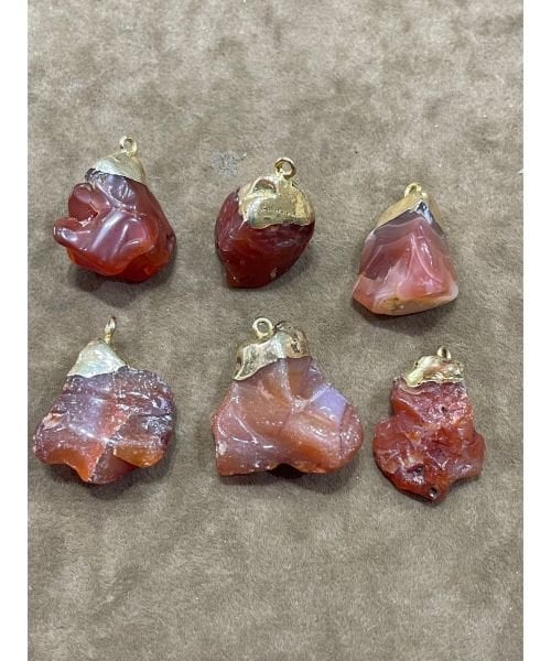 Karneol(Karnelyan) Ham Kolye Ucu