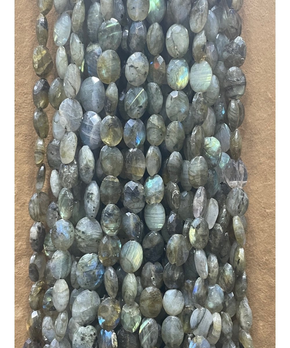 Labrodorit 9*12mm Faset Kesim Oval