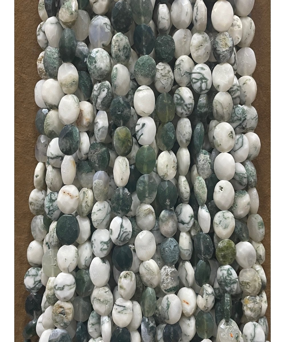 9*12mm Faset Oval Kesim Ağaç Akik