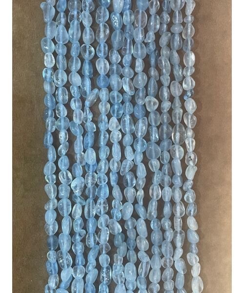 6*8mm Tumbled  Akuamarin